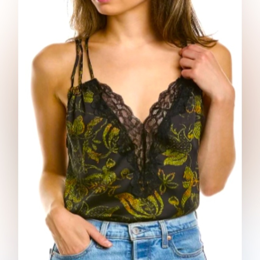 FREE PEOPLE- OFF THE COAST CAMI (Black) Size M